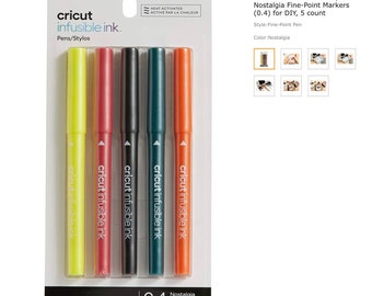 Cricut Infusible Ink Pens 0.4 | Watercolor Splash | 5 Count