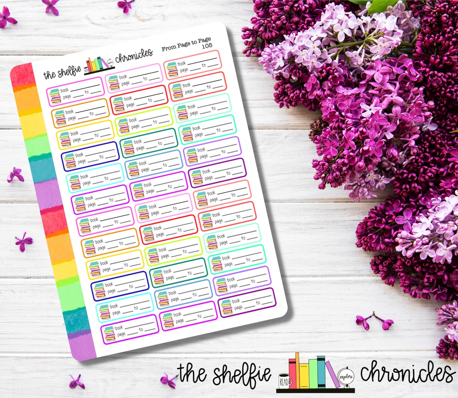 From Page to Page [105] - Repositionable Planner Stickers for Bookworms ...
