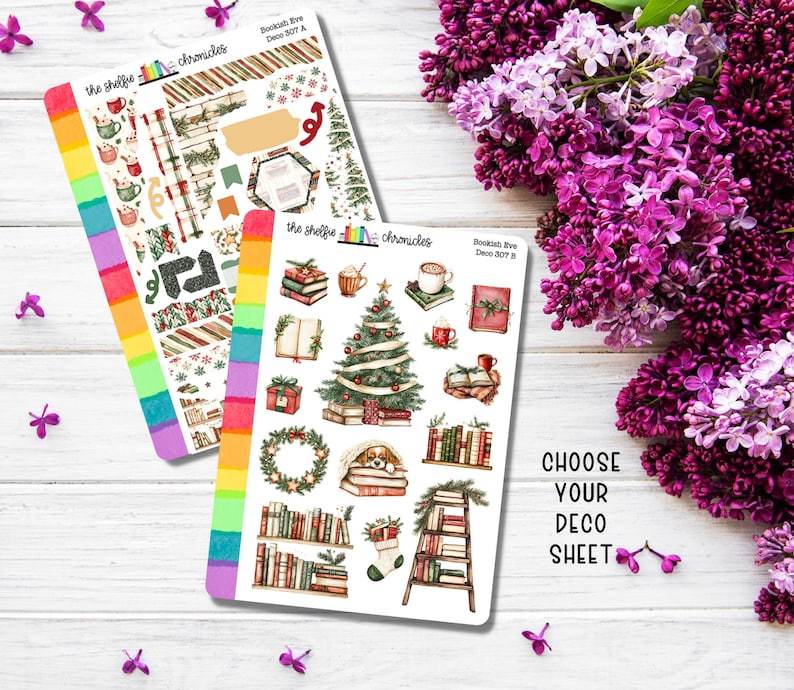 Bookish Eve [kit 307] - Repositionable Planner Stickers for Bookworms ...