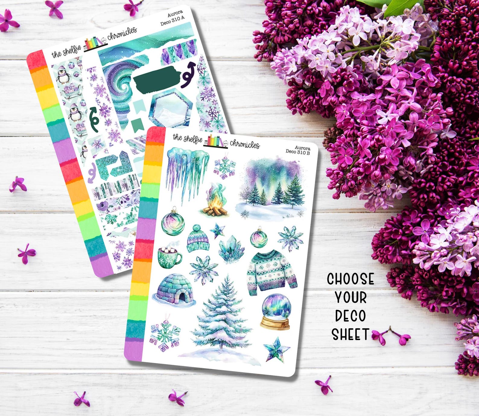 Aurora [deco 310] - Repositionable Planner Stickers for Bookworms - Etsy