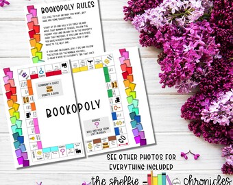 RC 100 - Bookopoly Reading Game - Reading Challenge - Die Cut Stickers - Repositionable Stickers - Reading Journal Stickers
