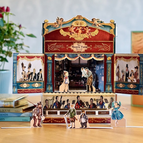 DE RETOUR EN STOCK ! La maquette du théâtre de papier magique (2 scènes, 7 personnages et exemple de scénario)