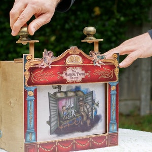 Exclusive Handmade Wooden Crankie Theatre Box Limited image 7