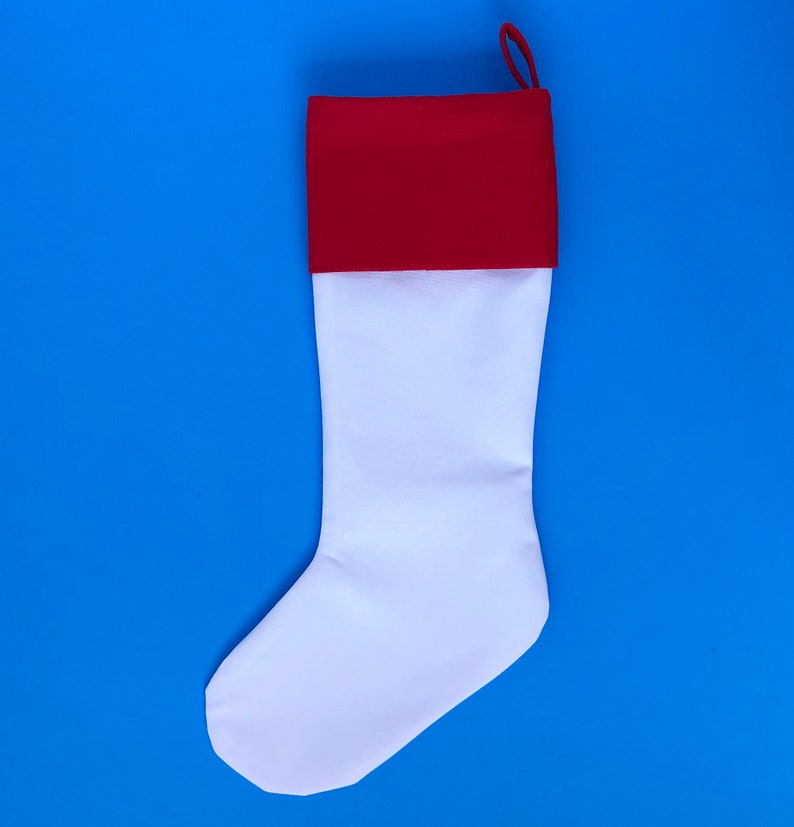 Dye Sublimation Blank Christmas Stocking, Embroidery, HTV, Polyester Blank, Blank Stocking