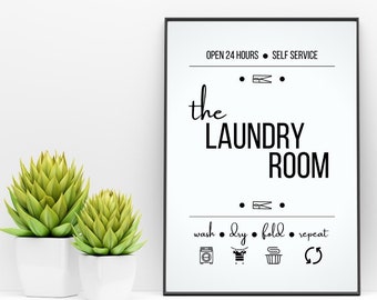 Laundry Room Print, Laundry Printable, Laundry Wall Art, Laundry Room Art, Digital Download, Laundry Room