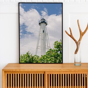 Lighthouse Wall Art Print Gasparilla Lighthouse Florida Wall Poster Beach House Decor Lighthouse Photography Lighthouse Printable Wall Art
