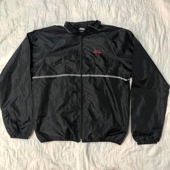 Sports Illustrated Mens Jacket Windbreaker Vintage Black Size Etsy
