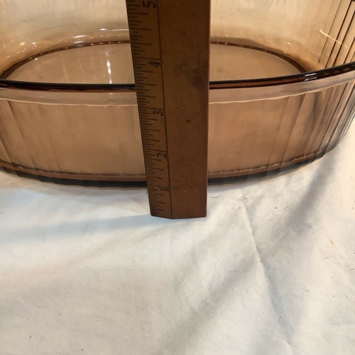 Corning Ware Visions Amber Roaster 4L Oval Ribbed Casserole Dutch shops Oven with Lid