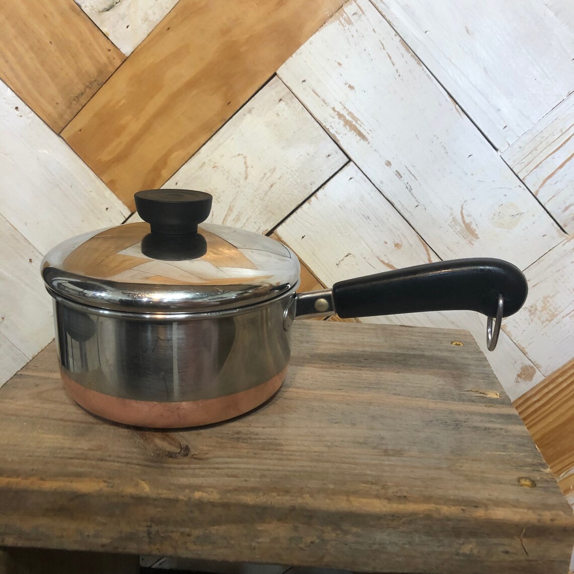 Revere Ware Vintage Copper Bottom Set or Sauce Pans Stock Etsy