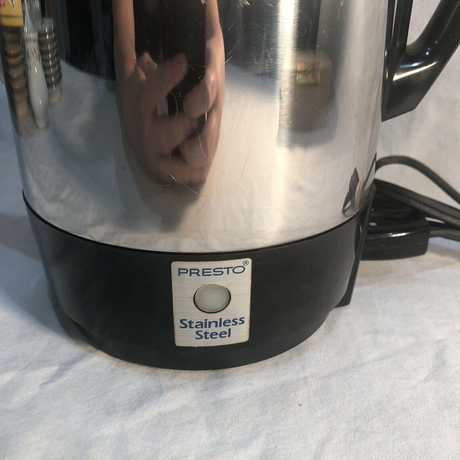 Presto Stainless Electric 12 Cup Coffee Percolator Coffee Etsy