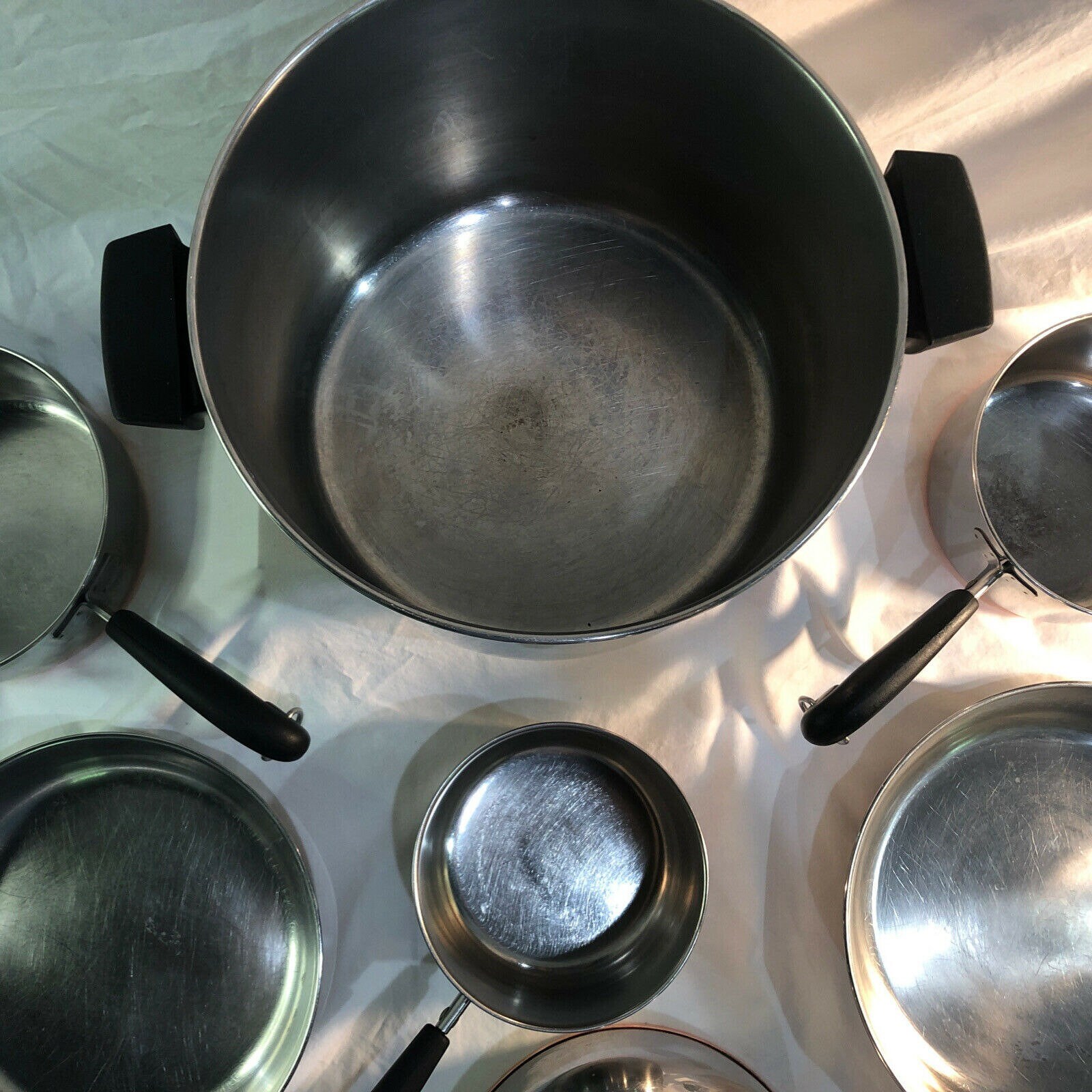 Revere Ware Vintage Copper Bottom 13 Pc. Lot Set Sauce Pans Etsy