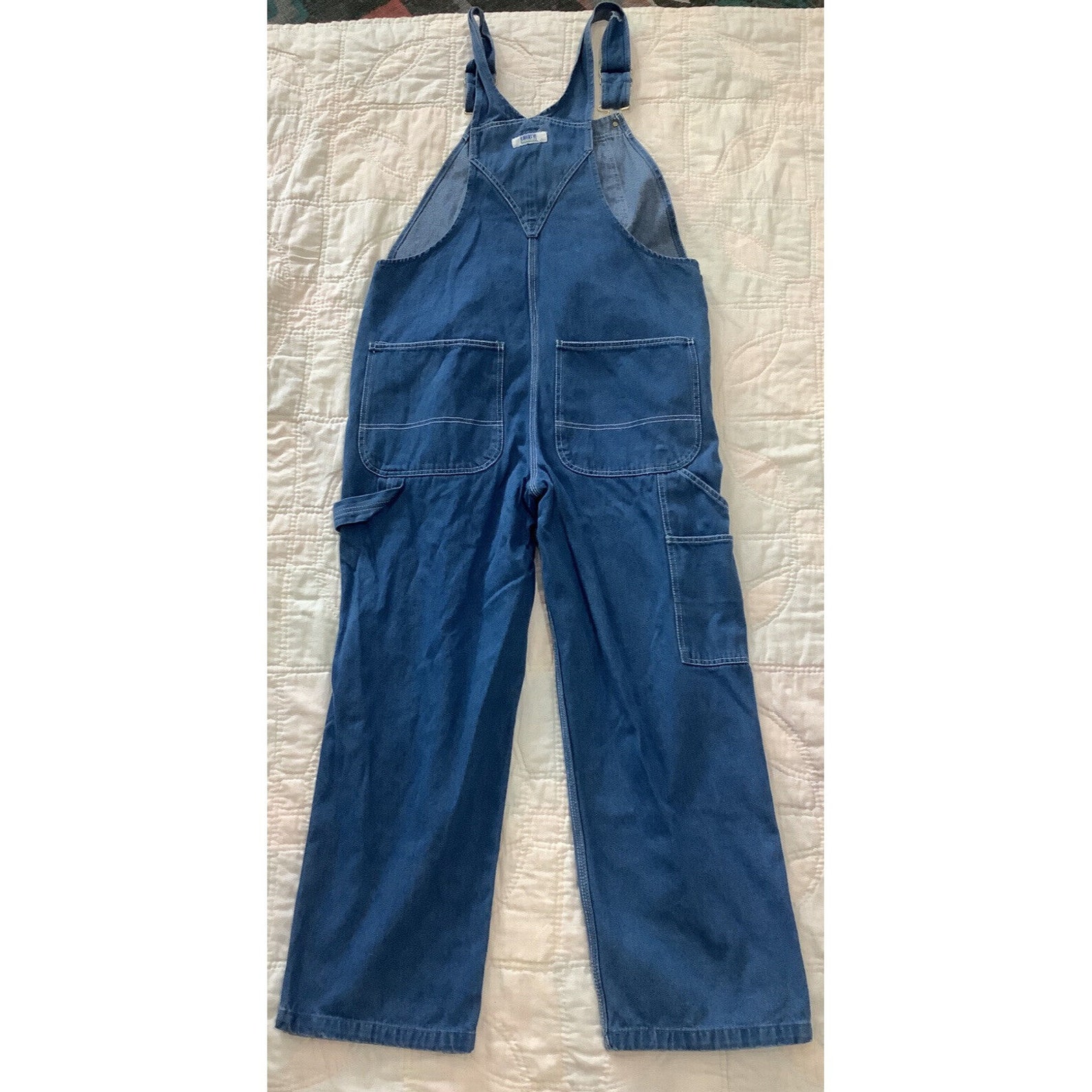 Liberty Bib Overalls Work Farm Trucker Hipster Blue Denim Jean Etsy