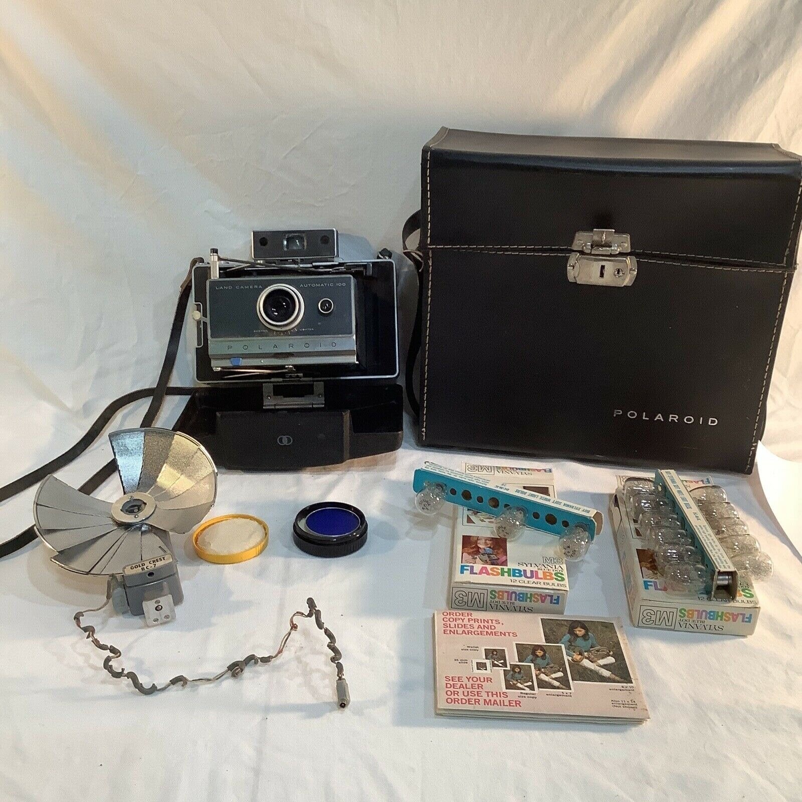Polaroid Automatic 100 Land Camera With Accessories and Case - Etsy