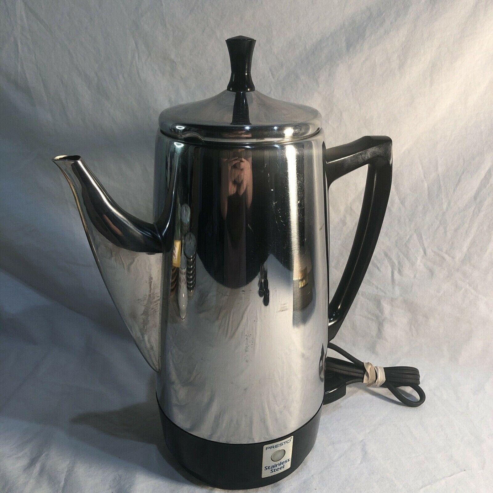 Presto Stainless Electric 12 Cup Coffee Percolator Coffee Etsy