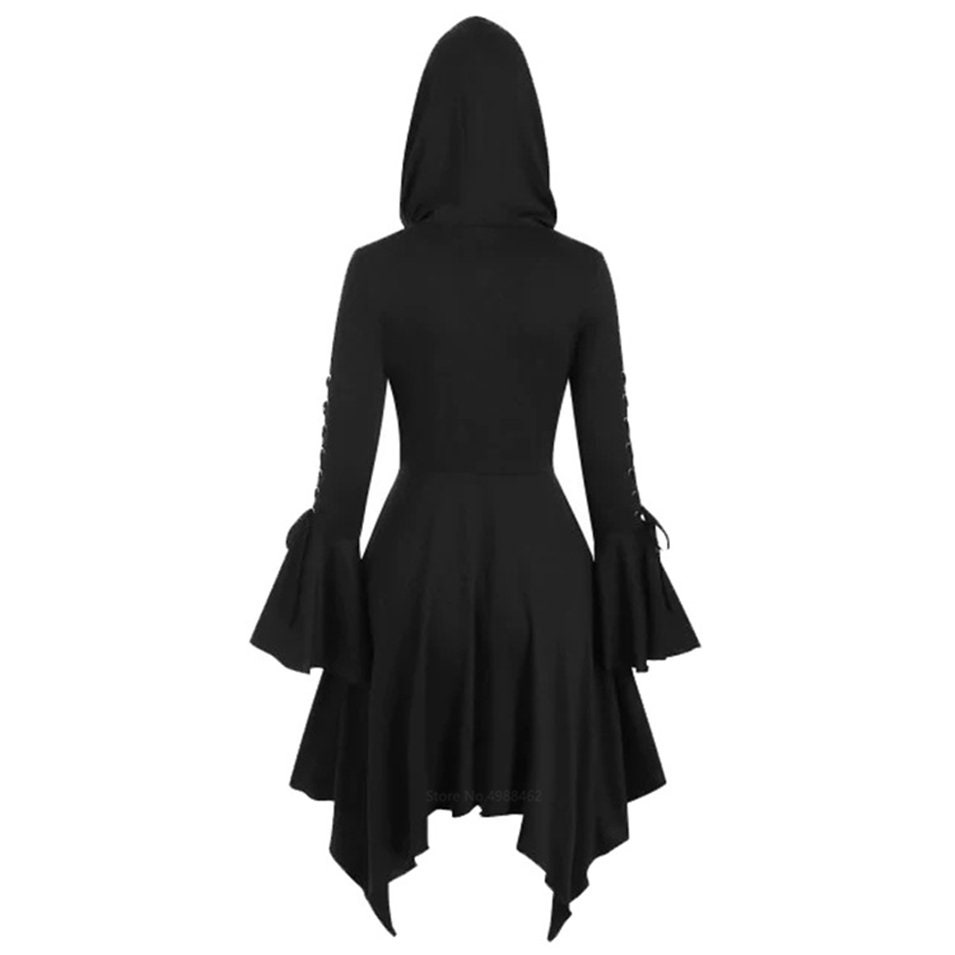 MEDIEVAL Style Dress Long Sleeves & Hooded Exquisite - Etsy
