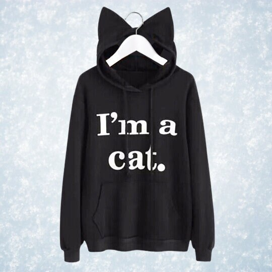 Cat ear hoodie mens hot sale
