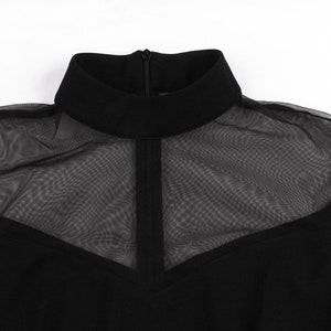 GOTHIC DRESS Bat Sleeves Flare Sleeves Retro Goth Dress Vintage Goth ...