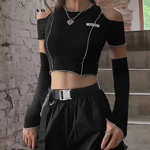 edgy crop tops