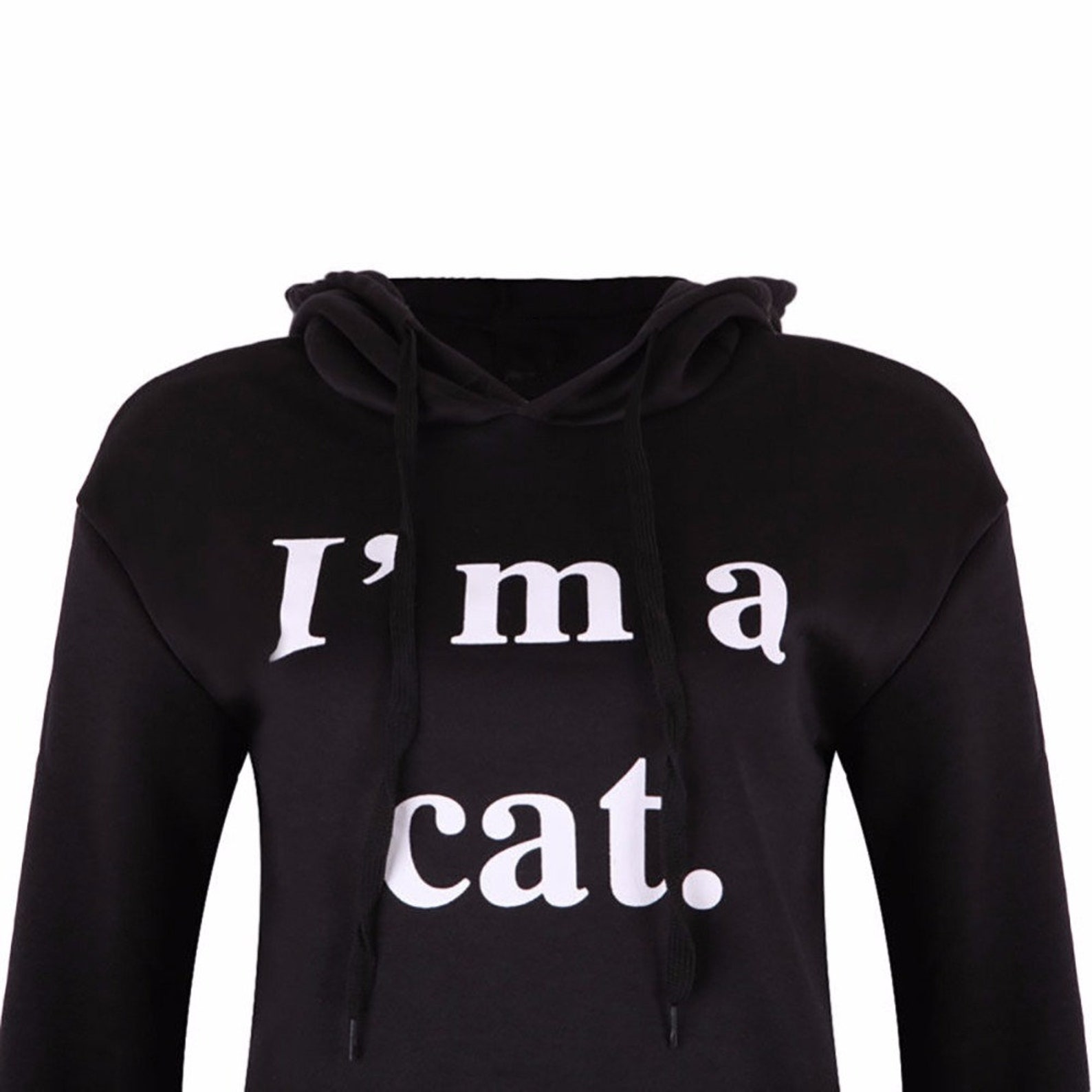 CAT EAR Hoodie for Women Cute Light Sweatshirt With Cat Ears Etsy
