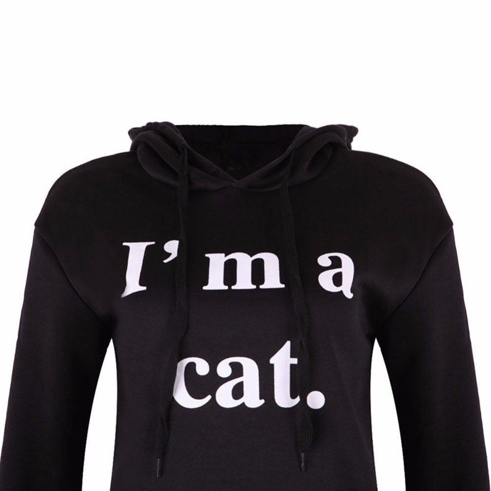 CAT EAR Hoodie for Women Cute Light Sweatshirt With Cat Ears Etsy