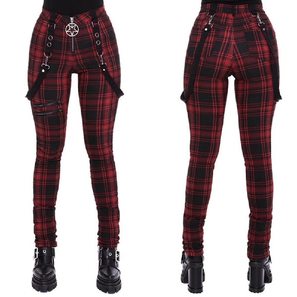 Cyber Y2k Pants Women Techwear Gothic Emo Alt Trousers Punk Dark Jogger 90s  Winter Jeans Button Tie Up Streetwear Black Pants - Pants & Capris -  AliExpress