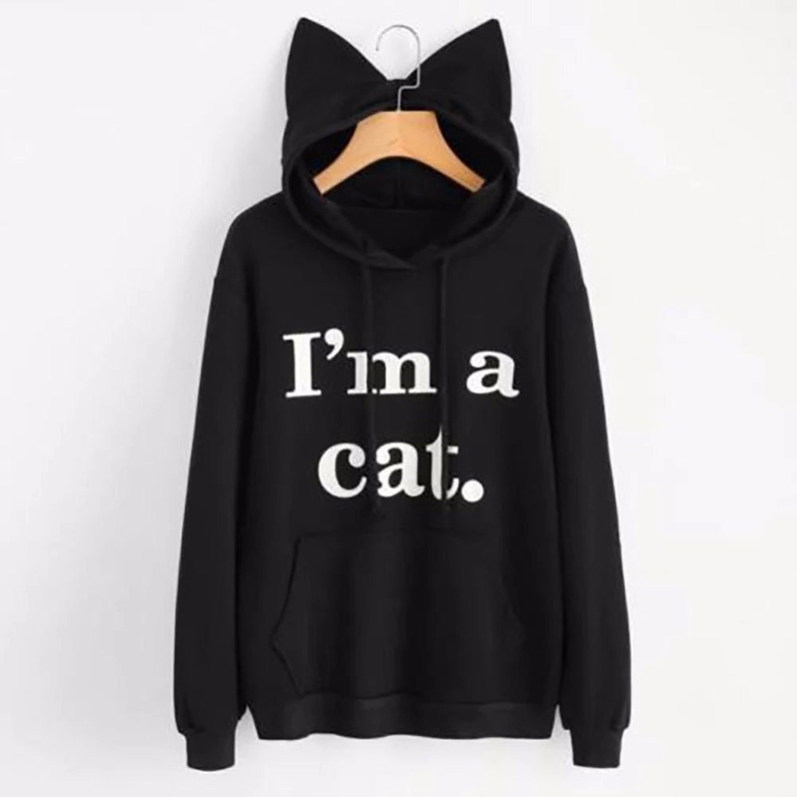 CAT EAR Hoodie for Women Cute Light Sweatshirt With Cat Ears Etsy