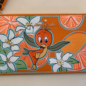 Pulsera pintada a mano pájaro naranja naranja Florida pájaro accesorios Disney