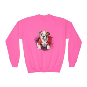 Sweat-shirt noir et rouge pour chiot bouledogue saison de football image 9