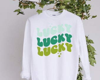 St Patricks Day Sweatshirt - Irish Sweatshirt - St Pattys Sweatshirt - St Paddys Shirt - Shamrock Shirt - Womens Gift St Patricks Day