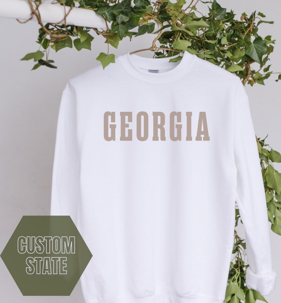 Georgia Vintage Style Sweatshirt, College Sweatshirt, Home State