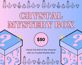Crystal Mystery Box, Intuitiv ausgewählte Kristall Mystery Box, Benutzerdefinierte Crystal Mystery Box, Heilender Kristall