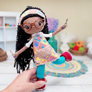 Patrón Amigurumi Jade – Muñeca de Crochet PDF con 2 Opciones de Pelo