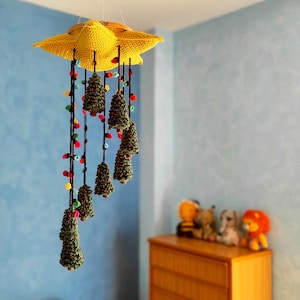 Crochet Christmas Mobile Pattern: Amigurumi Tree Ornaments (PDF Pattern)