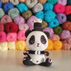 Pimzhú the Magician Panda Amigurumi Crochet Pattern (PDF Pattern)