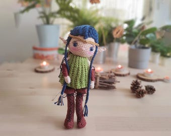 Elf Dilara Amigurumi Crochet Doll Pattern (PDF)