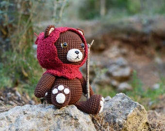 Bear Amigurumi Crochet Pattern: Bosco the Explorer (PDF Pattern)