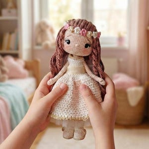 Haakpatroon poppetje eerste communie: amigurumi lara (pdf)