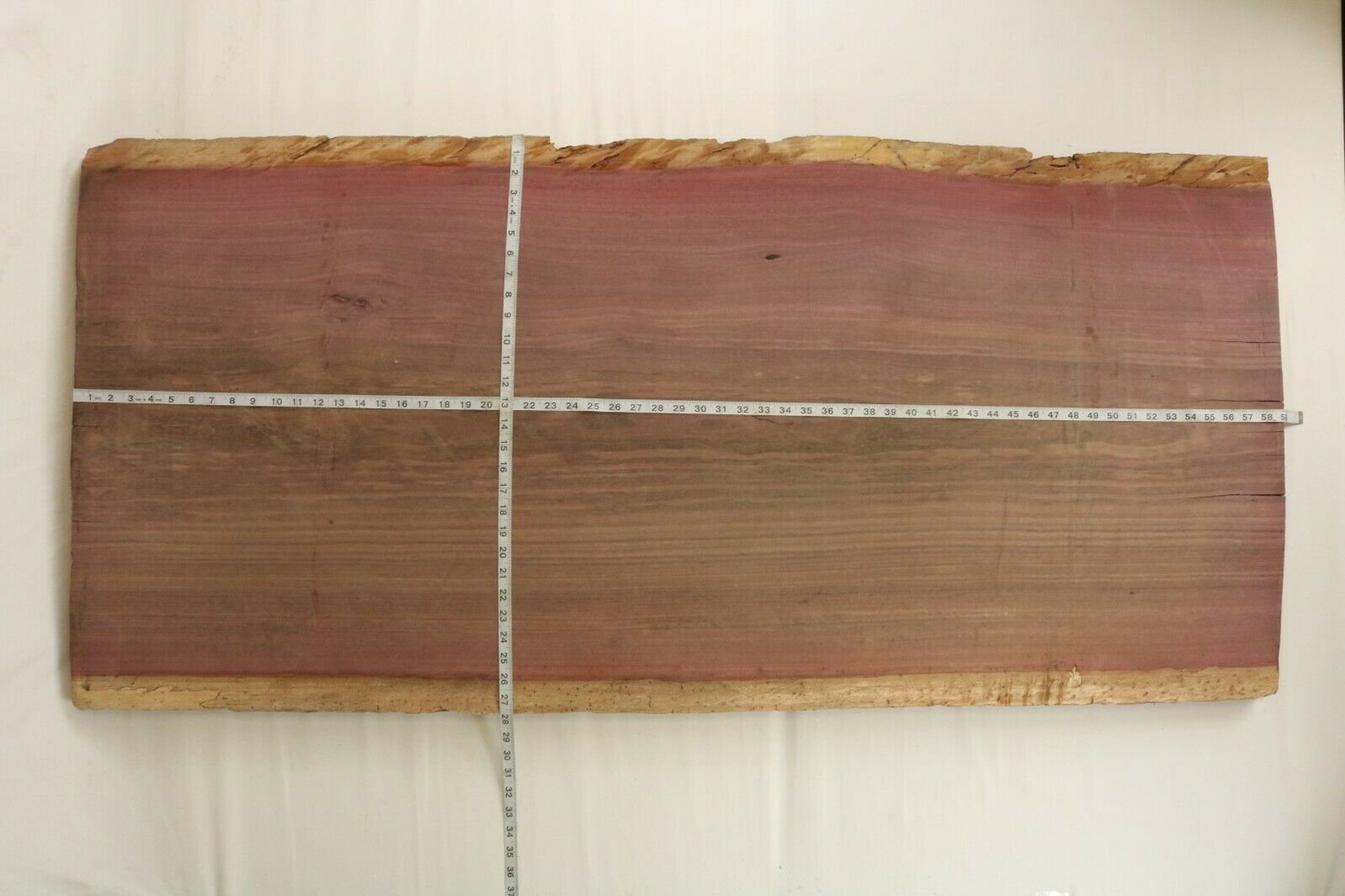 Purpleheart exotic epoxy natural live edge wood slab lumber Etsy