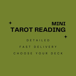 MINI TAROT READING | intuitive detailed tarot reading | choose your deck
