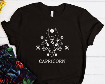 Capricorn Shirt, Capricorn Zodiac Shirt, Astrology Shirt, Zodiac Sign, Capricorn Birthday Gift, Capricorn Gift, Gift For Capricorn