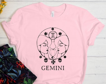 Gemini Shirt, Gemini Zodiac Shirt, Astrology Shirt, Zodiac Sign, Gemini Women T-Shirt, Gemini Birthday Gift, Gemini Gift, Gift For Gemini