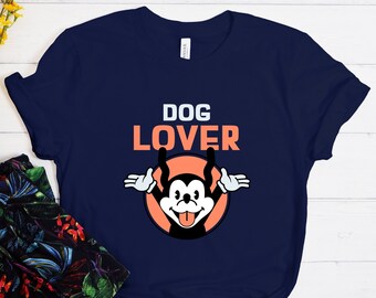 Dog Lover Shirt, Cute Dog Shirt, Cartoon Dog Shirt, Dog Mom, Dog Dad, Gift For Dog Lover, Gift For Dog Owner