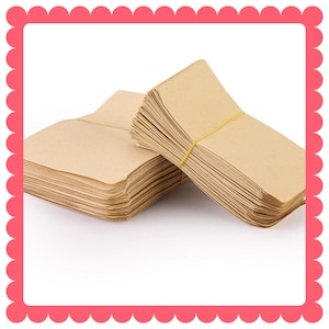 ECO Friendly Envelopes - 2 1⁄4 x 3 1⁄2” Sustainable Envelope Seed Collection  / Wedding / Jewelry / Seed Storage / Kraft Seed Pack Envelopes