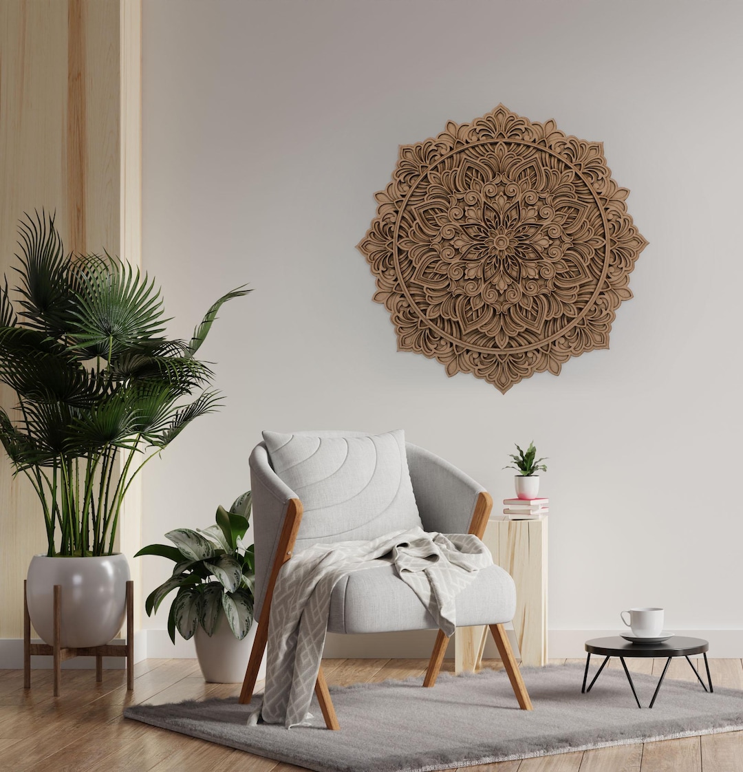 Boho Wood Art Decor , Wood Wall Art , Handmade Home Decor , Handmade ...