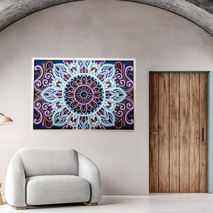 Wood Mandala Art , Modern Wall Art , Mandala Wall Art , Mandala Wall Decor , Wood Spiritual Gift , Bohemian Decor Art , 3D Wood Wall Art