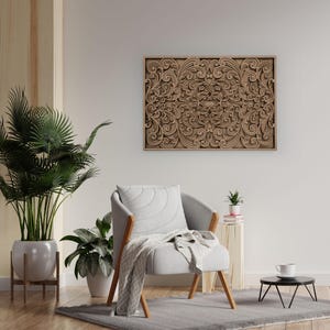 Wall Hangings , 3D Layered Mandala , Mandala Wood Art , Wooden Home Decor , Bedroom Wall Art , Livingroom Wall Art , Wood Wall Art Large