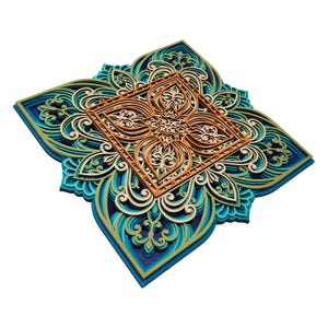 Mandala Wall Art , Handmade Wood Decor , Home Wall Decor , Boho Wood Art Decor , Wooden Handmade Gift , Mandala Wall Decor, Large Wall Decor