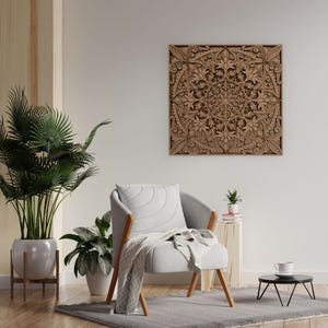 Mandala Wall Art , Handmade Wood Decor , Home Wall Decor , 3D Mandala Art , Wooden Handmade Gift , Mandala Wall Decor , Large Wall Decor