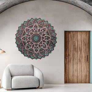 Laser Cut Mandala , Above Bed Wall Decor , Wooden Mandala Art , Aesthetic Room Decor , Spiritual Wall Art , Wood Wall Art Modern