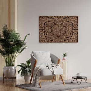 Arte mandala in legno, grande decorazione da parete, arte mandala 3D, arte mandala in legno 3D, mandala da appendere alla parete, grande arte da parete, decorazione mandala in legno